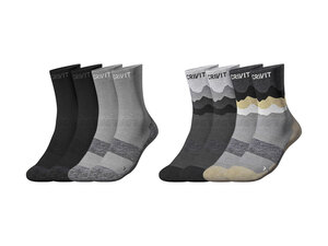 CRIVIT Herren Outdoorsocken, 2 Paar, mit SmartStep-Fußbett