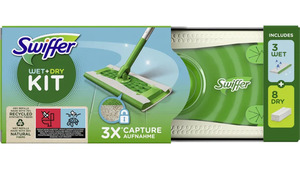 Swiffer Bodenstab Starterset + 8 Trockentücher + 3 Wet Wischtücher