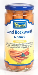 Land Bockwurst 6 Stück = 180 g