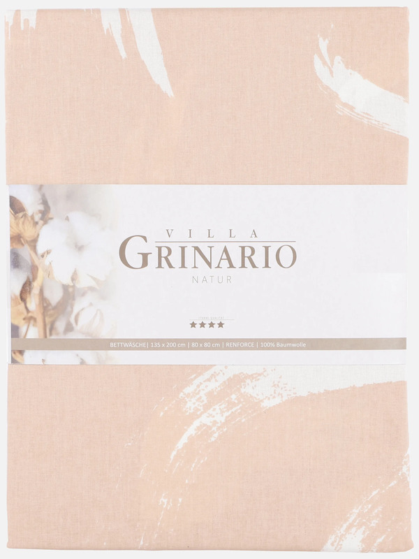 Bild 2 von Renforce Bettwäsche in Pinselstrich Optik
                 
                                                        Weiß