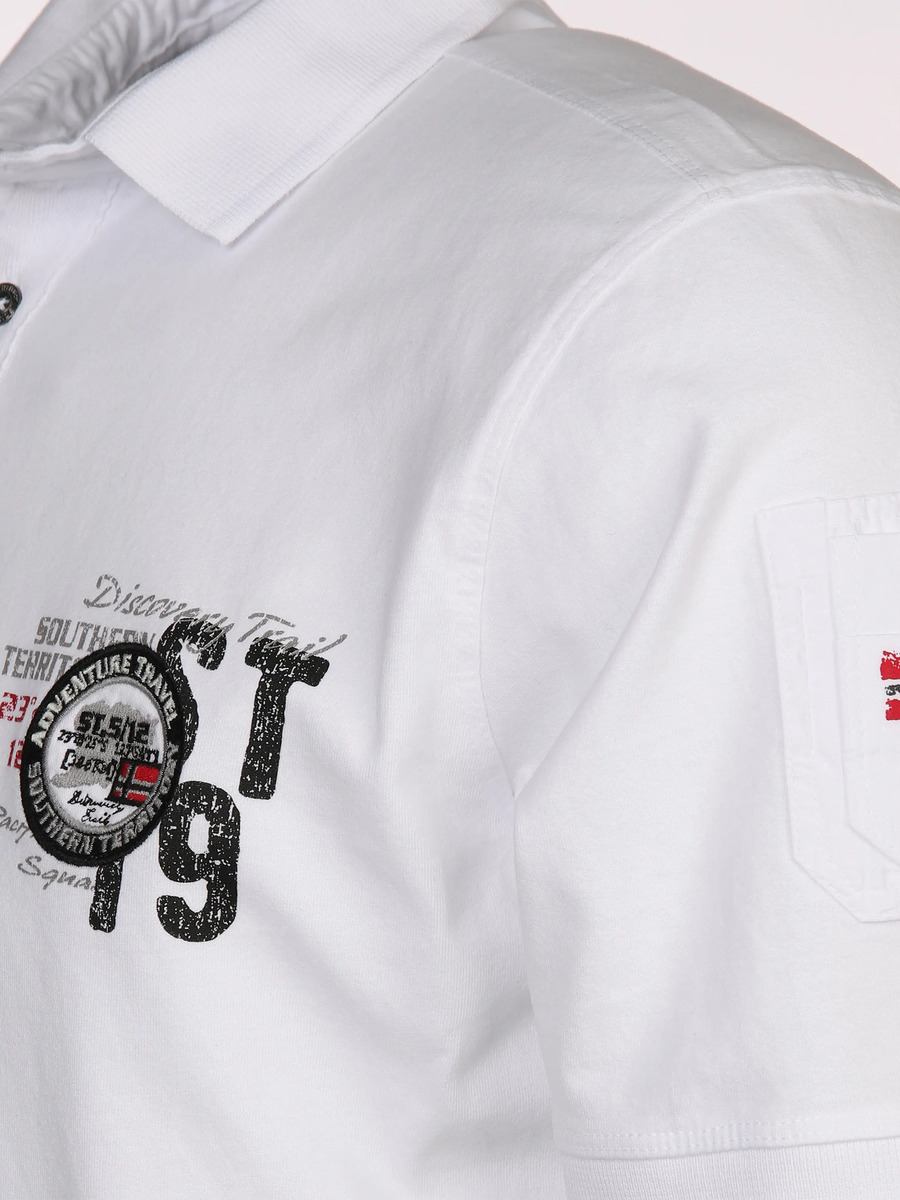 Bild 3 von Herren Poloshirt mit vielen Details
                 
                                                        Weiß