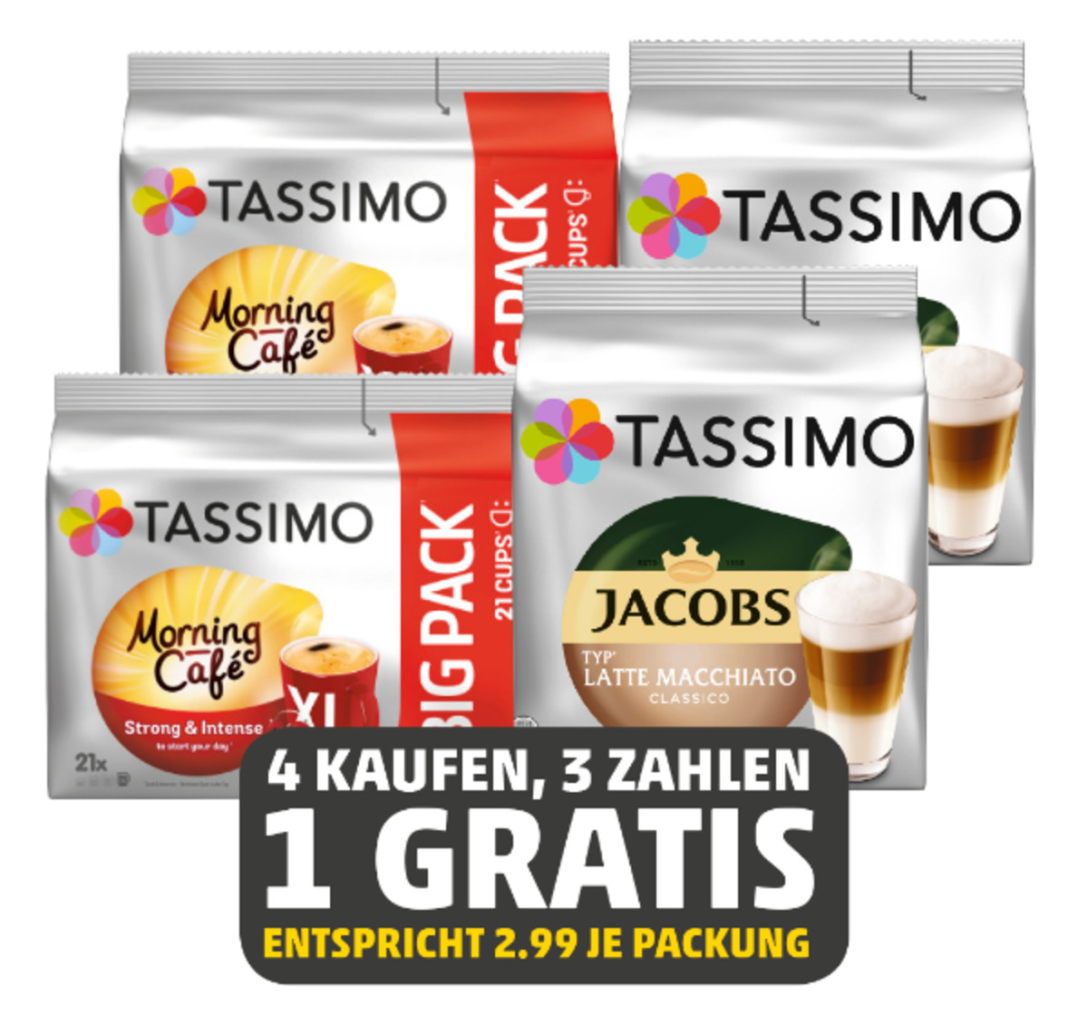 Bild 1 von JACOBS Tassimo Latte macchiato oder Morning Cafe XL