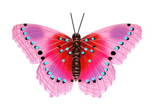 Metall-Wanddeko Schmetterling oder Libelle