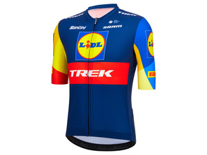 Santini Herren Kurzarmtrikot »Team Lidl-Trek 2024«, mit Raw-Cut-Ärmeln