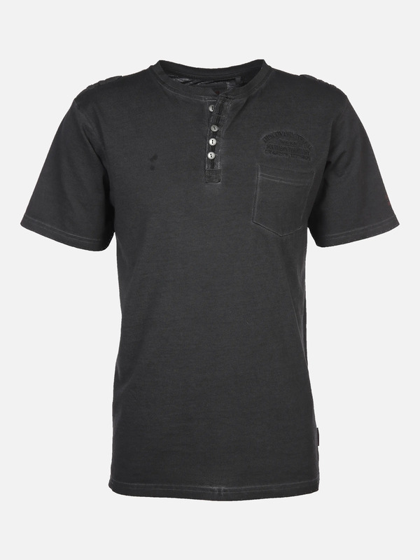 Bild 1 von Herren Henley Shirt im Used Look
                 
                                                        Schwarz