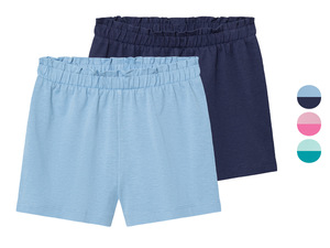 lupilu® Kleinkinder Shorts, 2 Stück, reine Baumwolle