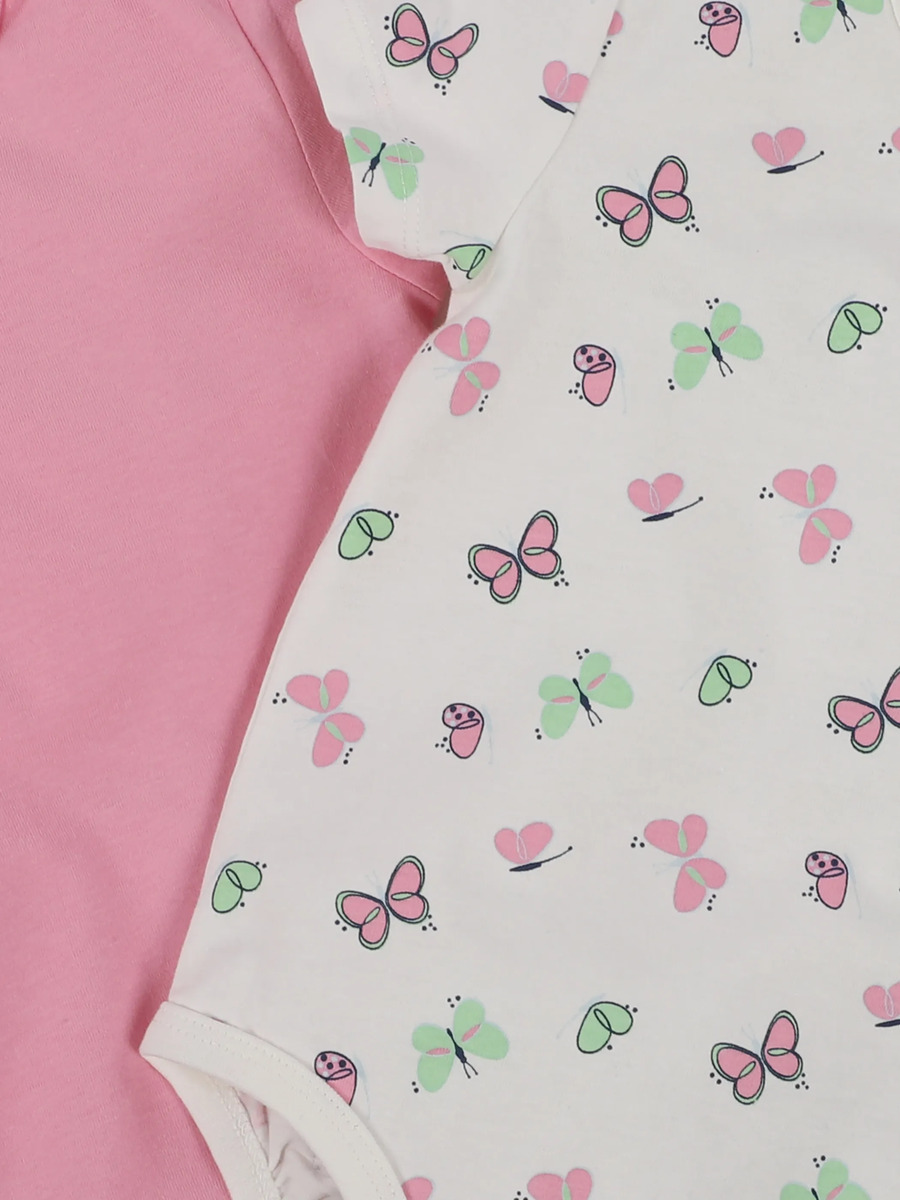 Bild 3 von Baby Mädchen Bodies im 2er Pack mit Schmetterlingen
                 
                                                        Weiß