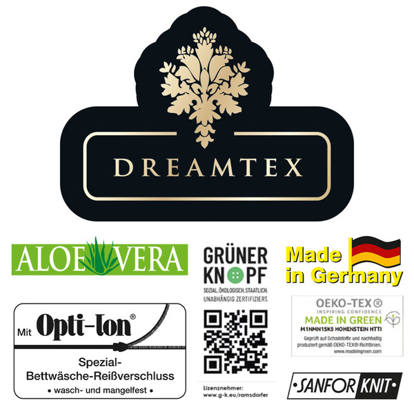 Bild 3 von Dreamtex Aloe-Vera Mako-Jersey-Bettwäsche - ca. 135 x 200 cm