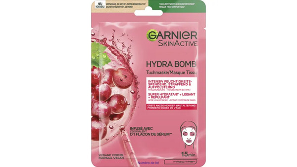 Bild 1 von Garnier Skin Active Hydra Bomb Tuchmaske AntiAge Traube