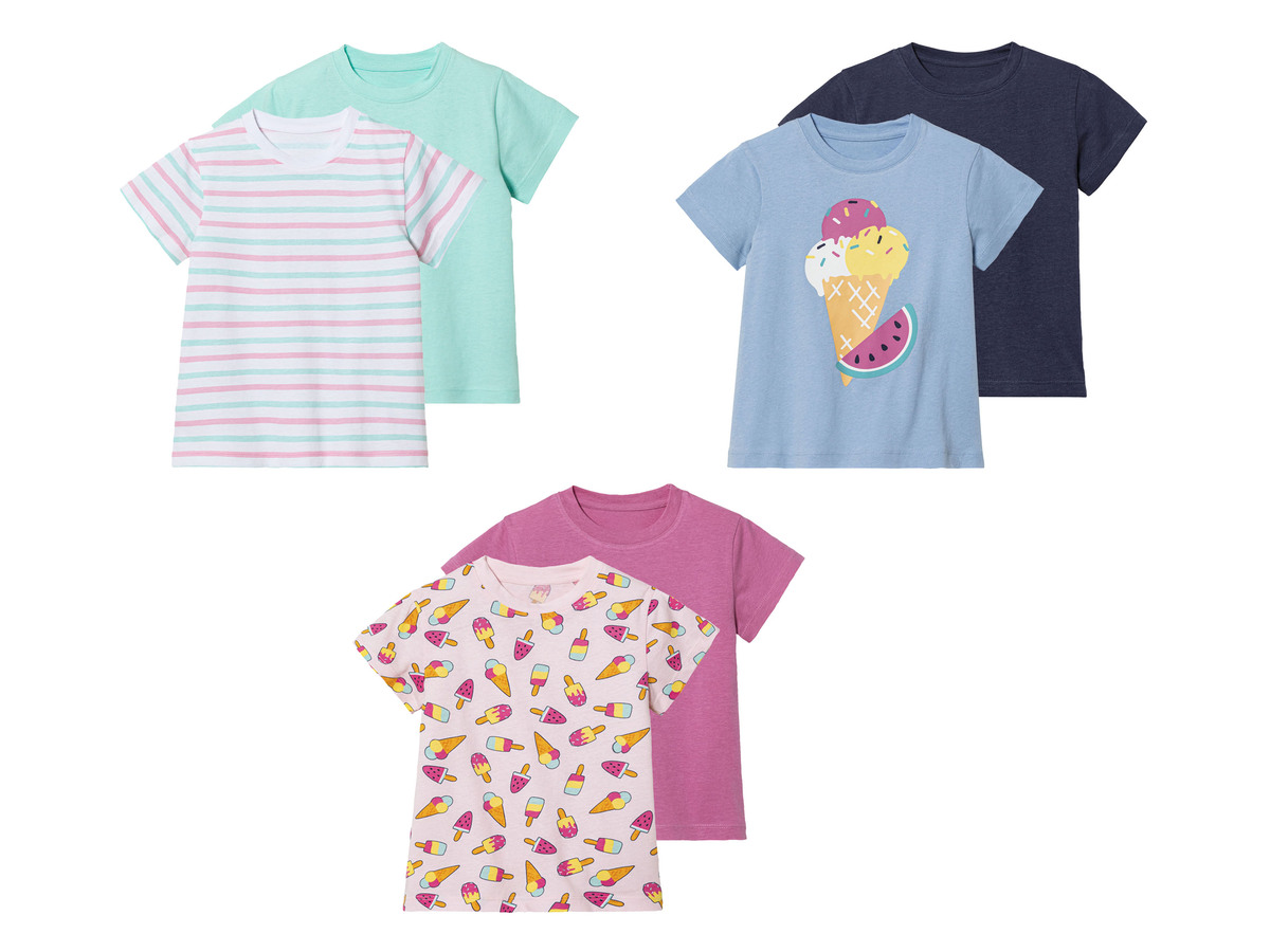 Bild 1 von lupilu® Kleinkinder T-Shirts, 2 Stück, aus reiner Baumwolle