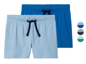 lupilu® Kleinkinder Shorts, 2 Stück, mit Bindeband