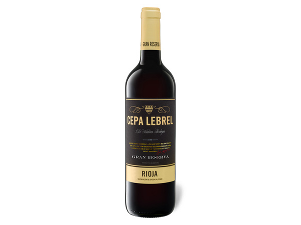 Bild 1 von Cepa Lebrel Gran Reserva Rioja DOC trocken, Rotwein 2014