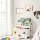 Bild 3 von SONGMICS Spielzeugregal & Bücherregal für Kinder, Kinderzimmerregal mit 3 Fächern Spielzeugkiste wei