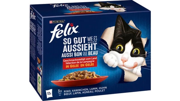 Bild 1 von felix Katzennassfutter So gut wie es aussieht in Gelee Geschmacksvielfalt vom Land 12x85g