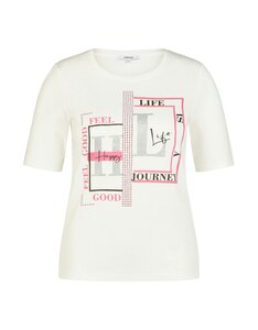 Steilmann Edition - T-Shirt mit Struktur und Frontprint