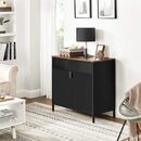 Bild 3 von Aufbewahrungsschrank, Metallschrank, mit Doppeltür, Magnetverschluss vintagebraun-schwarz