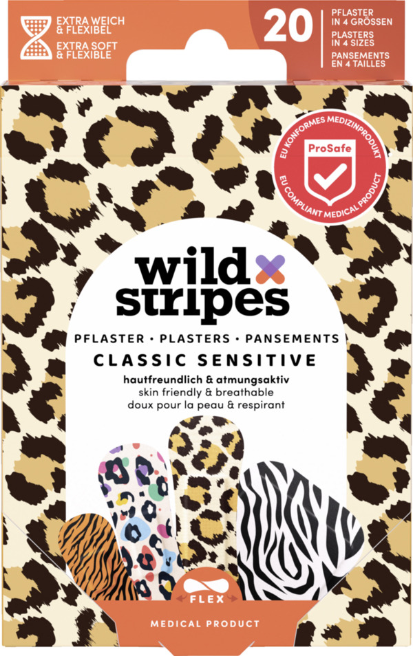 Bild 1 von Wild Stripes Pflaster Classic Sensitive Animal