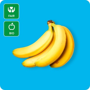 GUT BIO Fairtrade Bio-Bananen, lose, Ursprung: Peru / Dominikanische Republik / Ecuador / Kolumbien