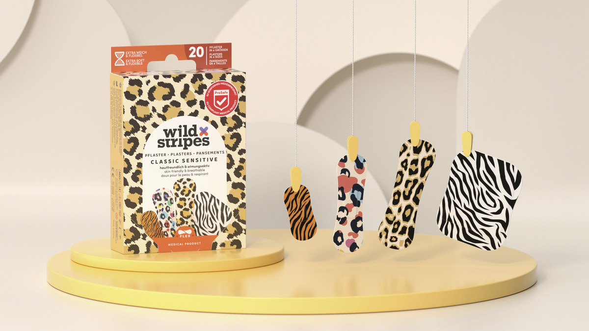 Bild 3 von Wild Stripes Pflaster Classic Sensitive Animal