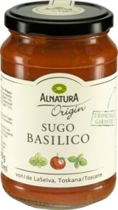 Alnatura Alnatura Origin Sugo Basilico 0,325L, 325 ml