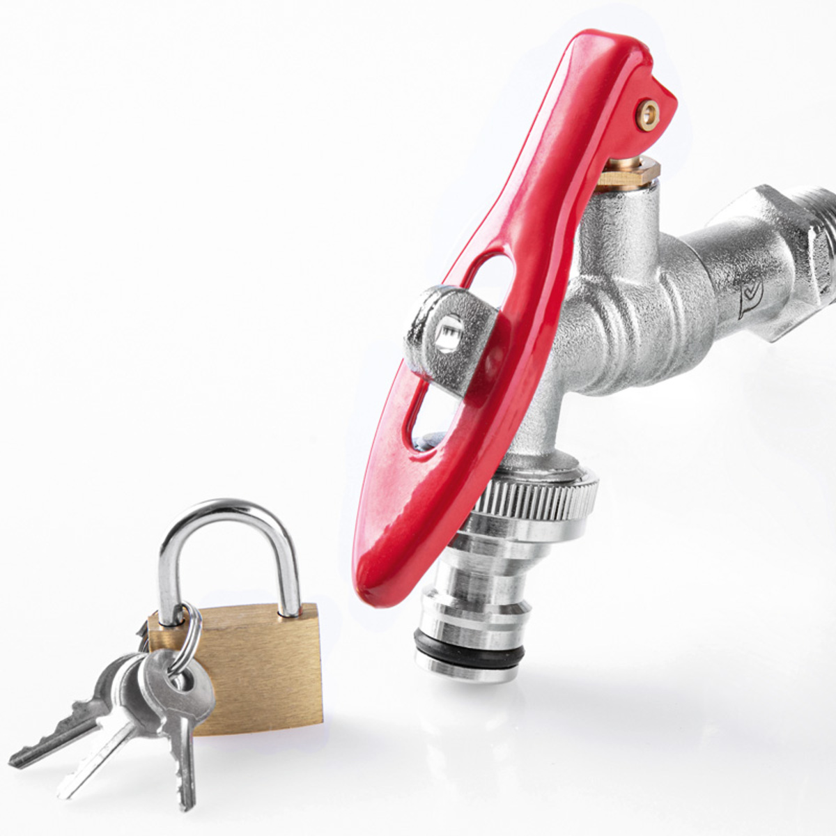 Abschließbarer Gartenwasserhahn - 1/2 Zoll Anti-Diebstahl Außengewinde