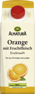 Alnatura Bio Orangensaft mit Fruchtfleisch, 750 ml