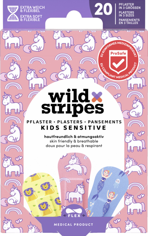 Bild 1 von Wild Stripes Pflaster Kids Sensitive Fantasy