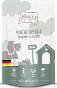 MjAMjAM Quetschie - vorzügliches Kalb an gedämpfter Zucchini, 125 g