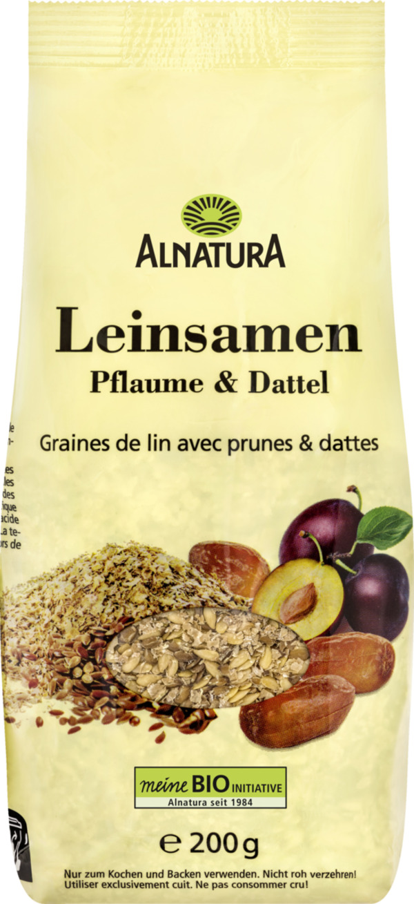 Bild 1 von Alnatura Alnatura Leinsamen Pflaume und Dattel 200g, 200 g