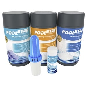 POOLSTAR Poolpflege-Set, 5er-Set