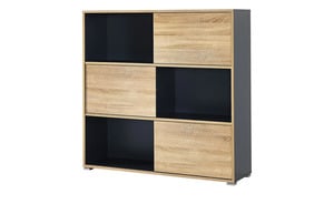 Büroregal - holzfarben - 120 cm - 119 cm - 35 cm - Regale