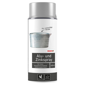 toom Alu- und Zinkspray glänzend 400 ml