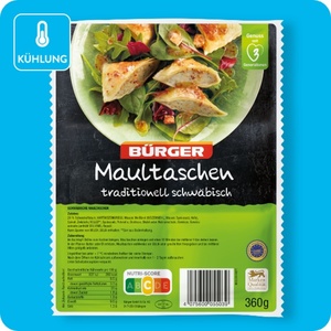 BÜRGER Maultaschen, Traditionell schwäbisch