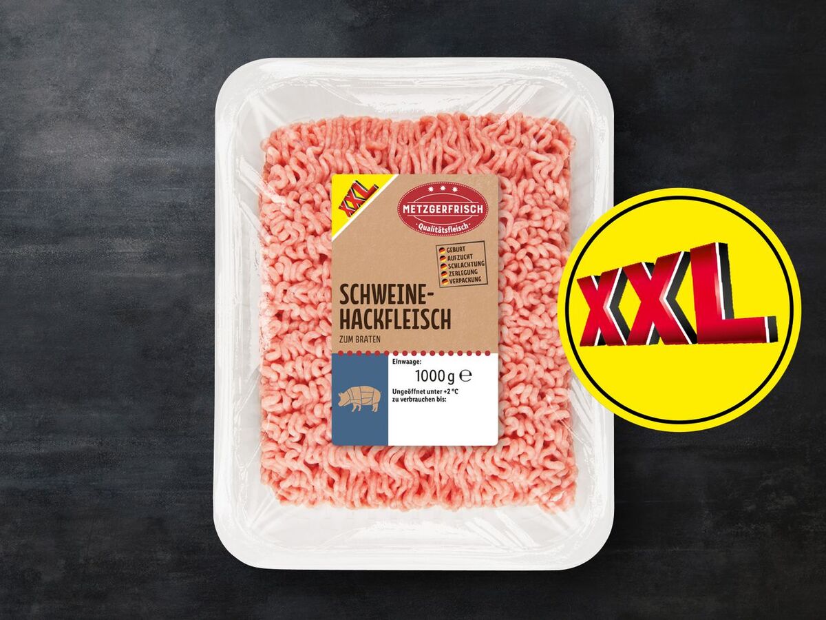 Bild 1 von Metzgerfrisch Frisches Schweine-Hackfleisch, 
         1 kg