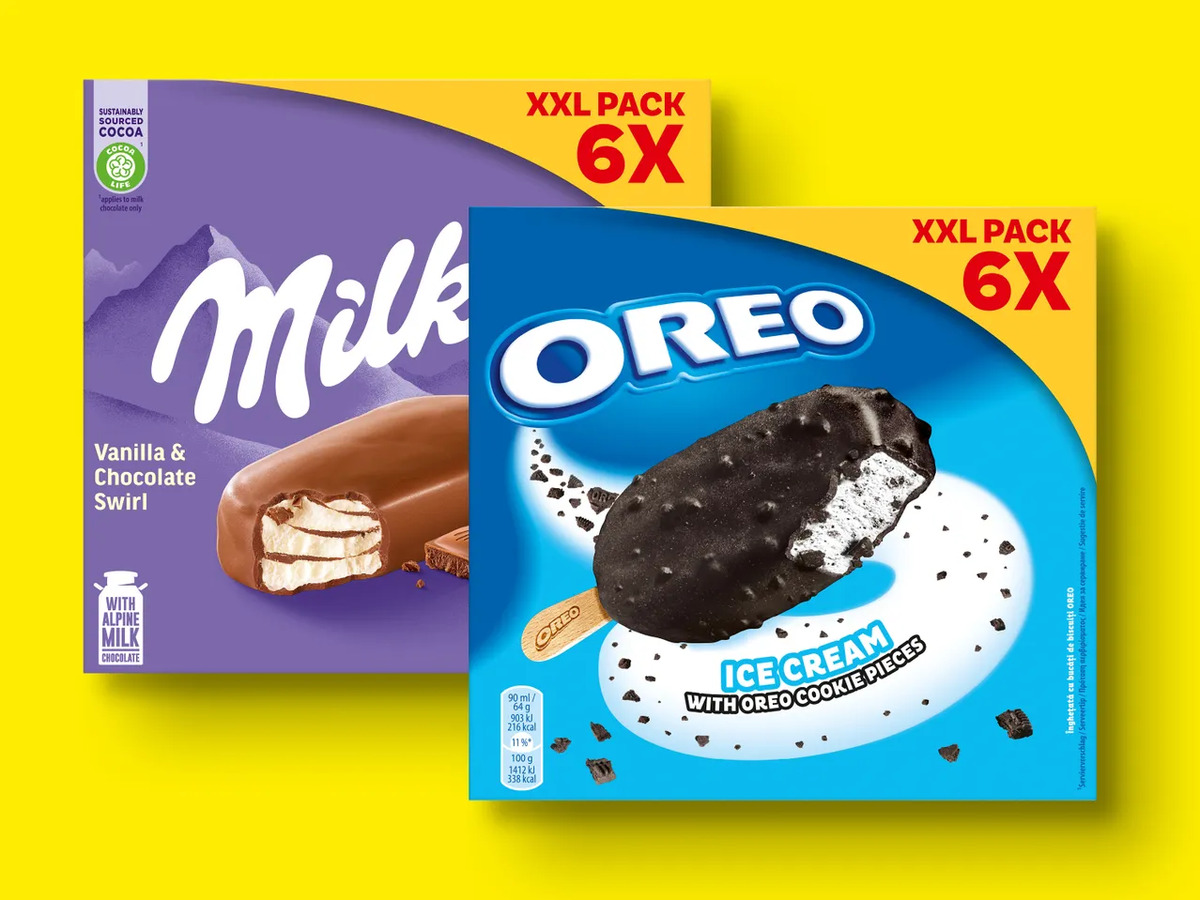 Bild 1 von Oreo/Milka/Daim Stieleis, 
         6x 90 ml
