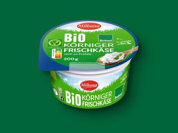 Bild 1 von Bioland Körniger Frischkäse, 
         200 g