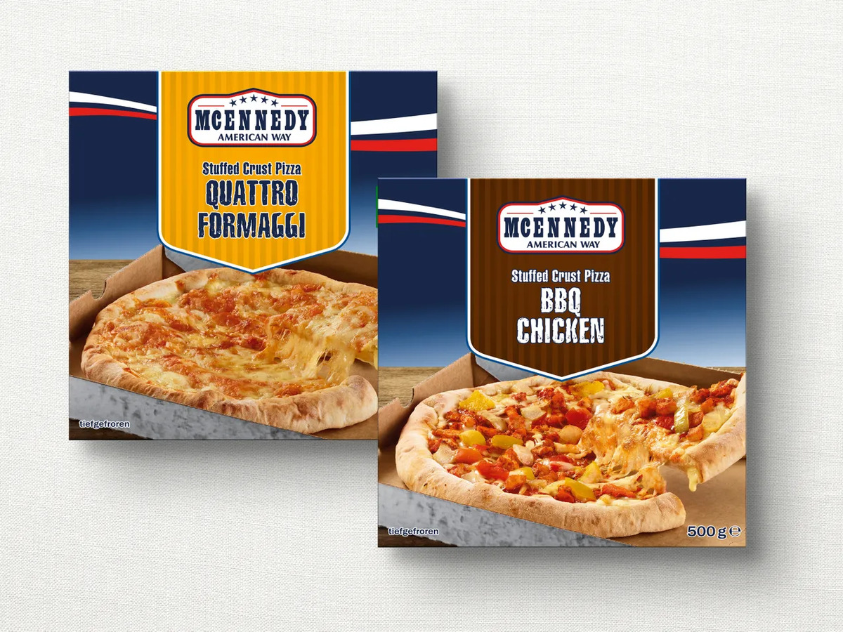 McEnnedy Stuffed Crust Pizza, 500/450 g von Lidl für 3,79 € ansehen!