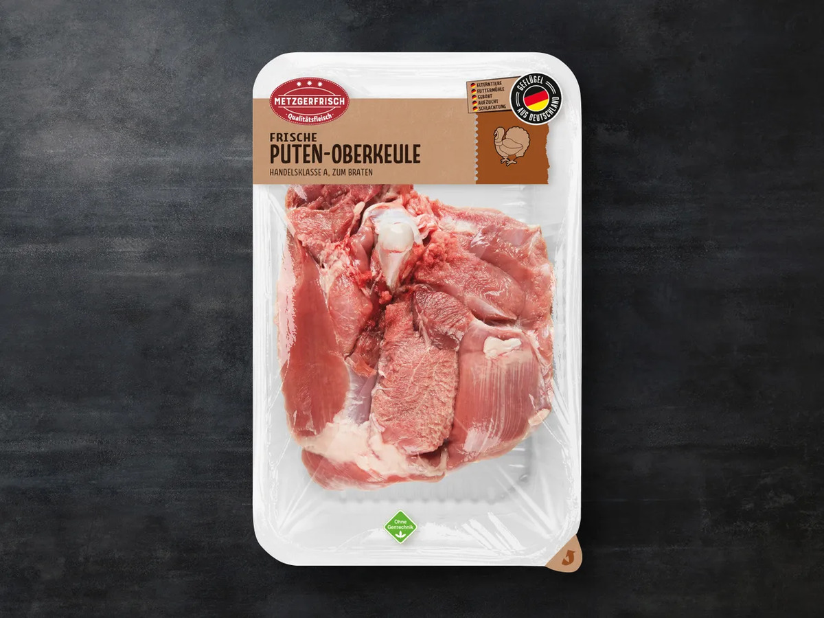 Bild 1 von Metzgerfrisch Frische Puten-Oberkeule, 
         1 kg
