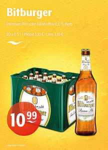 Bitburger Premium Pils oder Alkoholfrei 0,0 % Herb