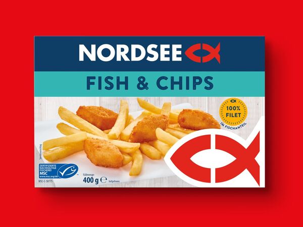 Bild 1 von Nordsee Fish & Chips, 
         400 g