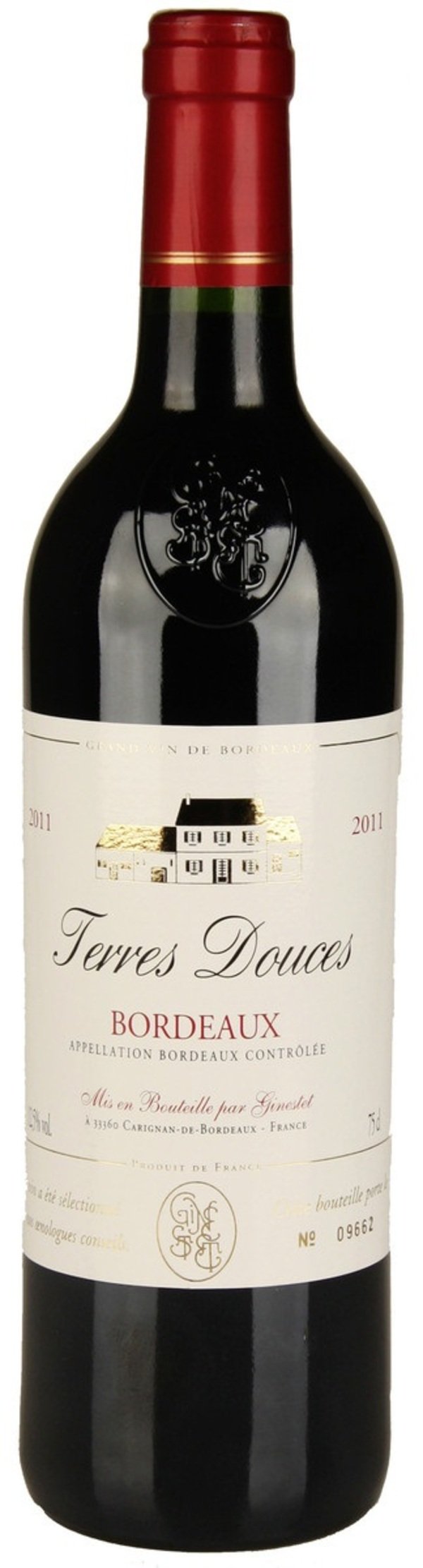 Bild 1 von Terres Douces Bordeaux Rouge 2018 0,75 ltr