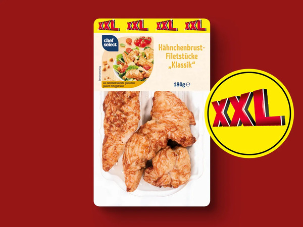 Bild 1 von Chef Select Hähnchenbrust-Filetstücke „Klassik“ XXL, 
         180 g