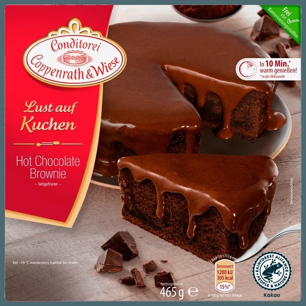 Bild 1 von Conditorei Coppenrath und Wiese Lust auf Kuchen Hot Chocolate Brownie 465g