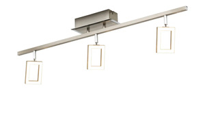 Paul Neuhaus LED-Deckenstrahler mit 3 quadratischen Spots - silber - 73,4 cm - 19,3 cm - 7,5 cm - Lampen & Leuchten