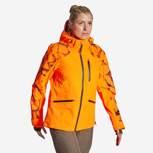 Jagdjacke / Regenjacke Damen SUPERTRACK 500 orange