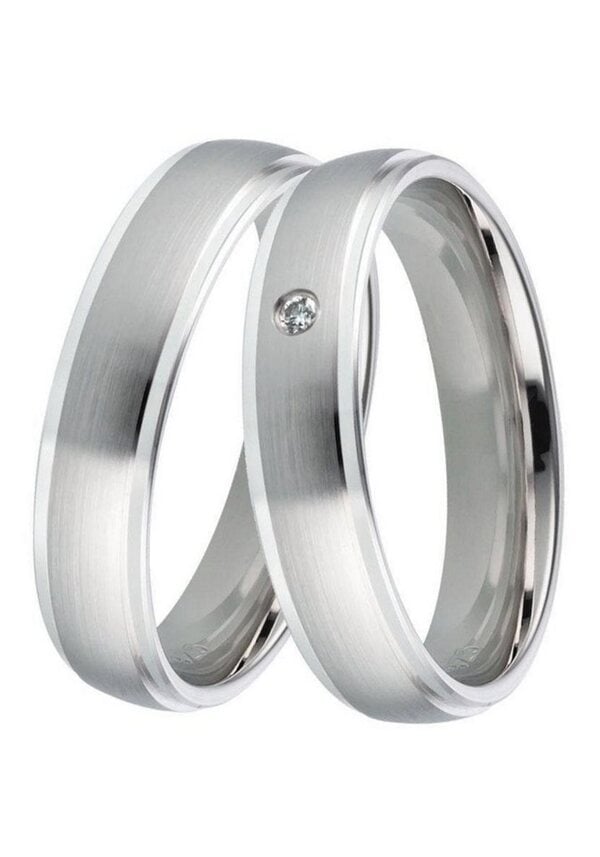 Bild 1 von DOOSTI Trauring Schmuck Geschenk Silber 925 Trauring Ehering Partnerring LIEBE, Made in Germany, wahlweise mit oder ohne Brillant