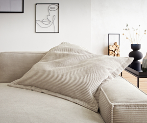 Sirpio Wurfkissen 85x85 Cord Beige