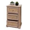 Bild 1 von Kommode MCW-K87, Schubladenschrank Schrank, Holz Rattan 63x40x28cm ~ naturfarben