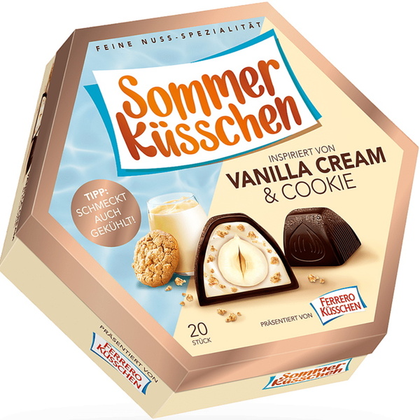 Bild 1 von Ferrero Küsschen Sommer Vanilla Cream & Cookie 180G