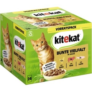 Kitekat Multipack Bunte Vielfalt in Sauce 24x85 g